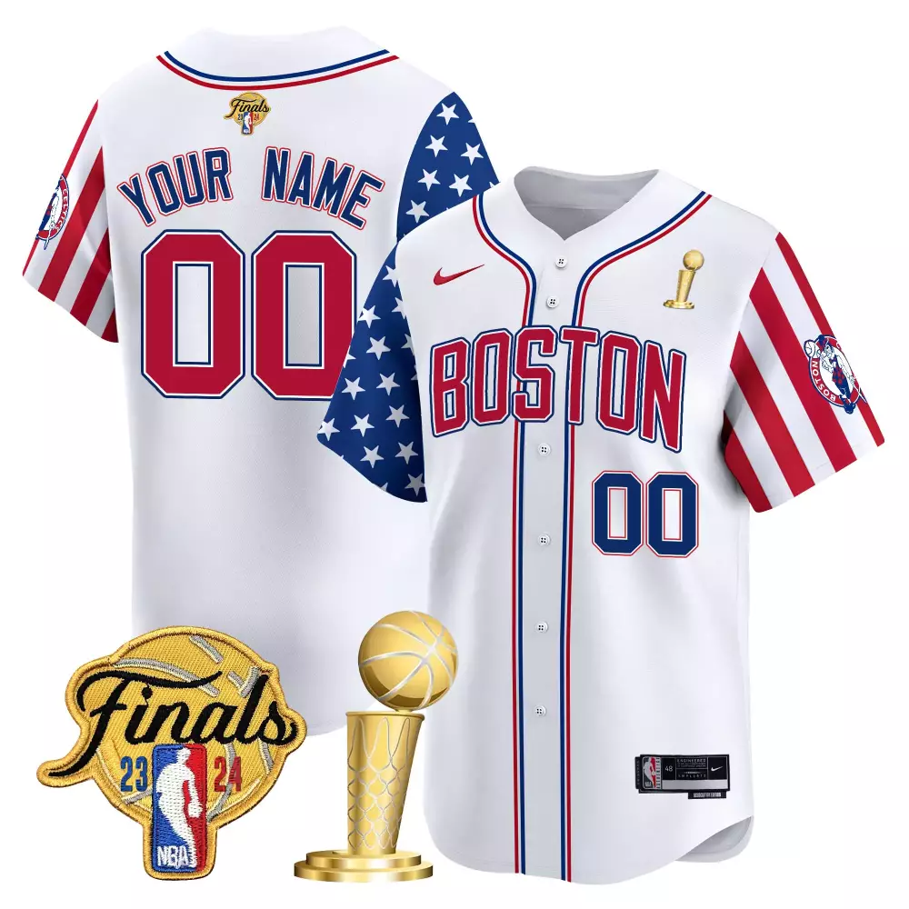 white men boston celtics 2024 independence day vapor premier limited custom jersey all stitched