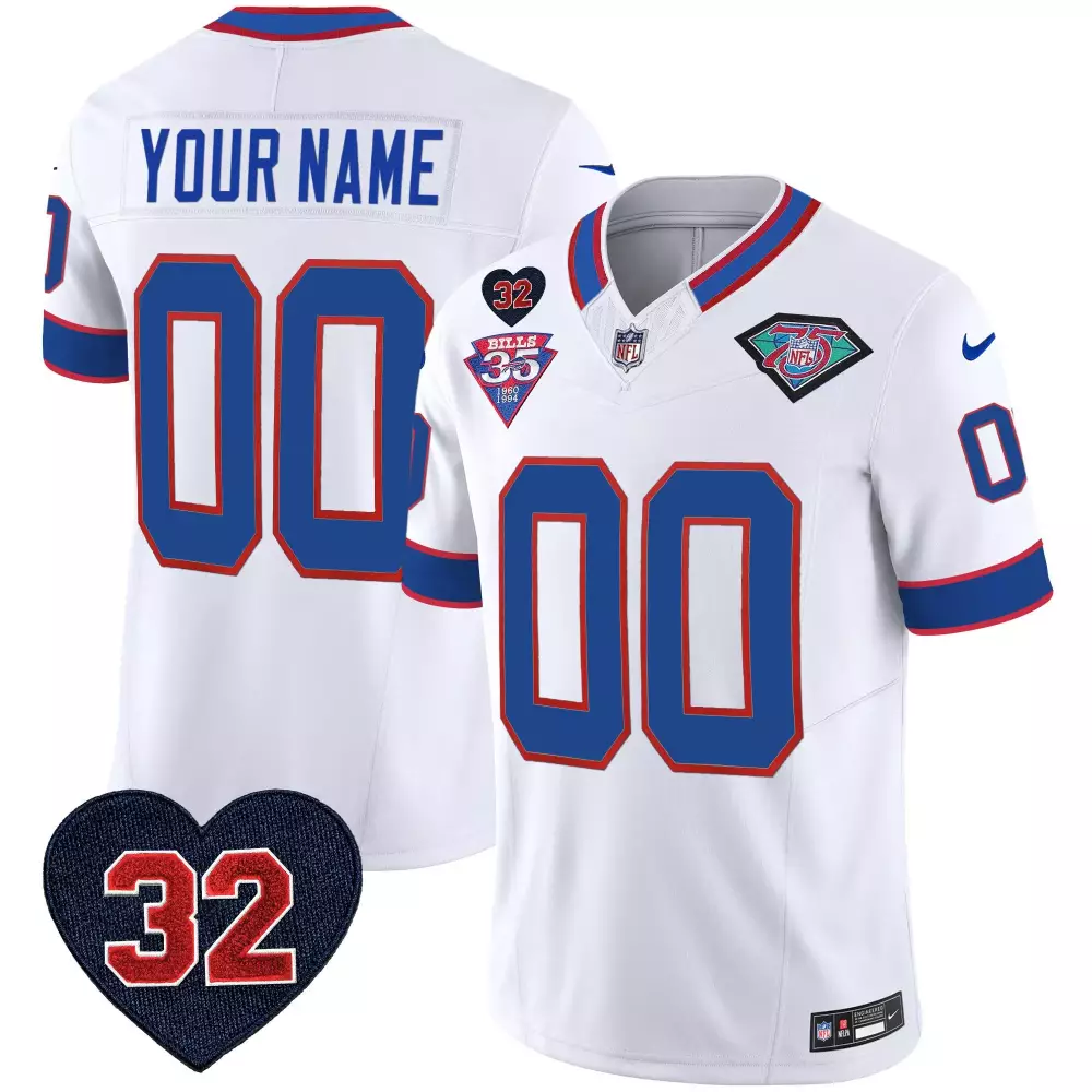 white gold youth buffalo bills gold and split custom name and number all stitched
