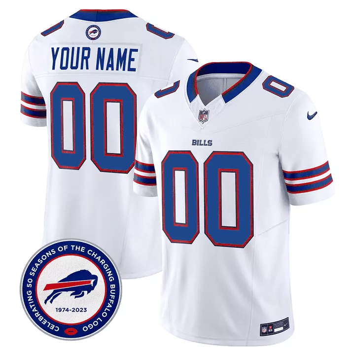 white men buffalo bills 2024 vapor limited custom jersey est 1960 patch all stitched