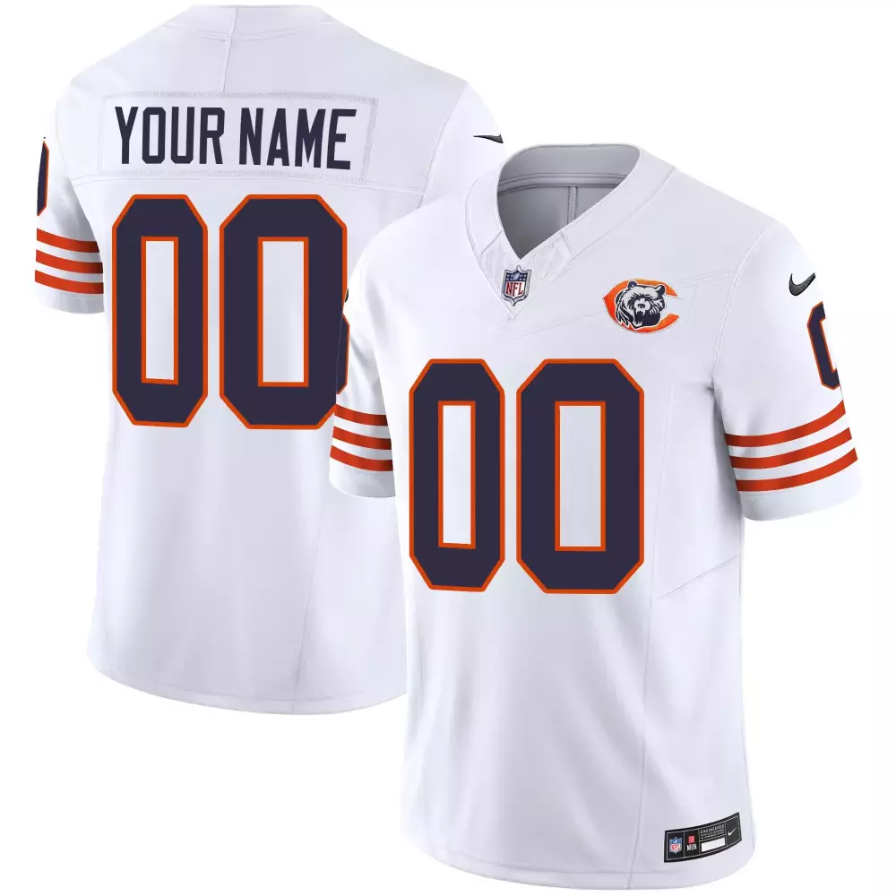 white men chicago bears throwback game custom jersey all stitched