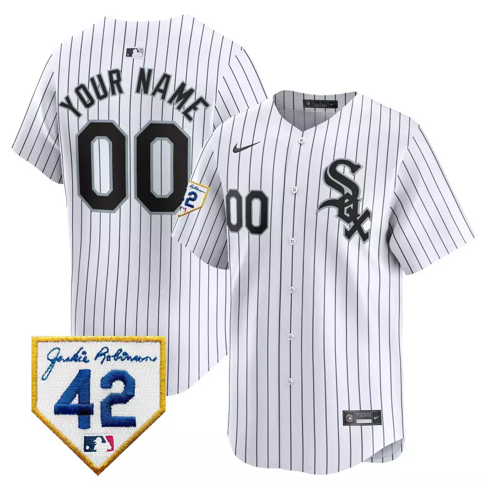 white gold youth chicago white sox 2024 spring training patch vapor premier limited custom jersey all stitched