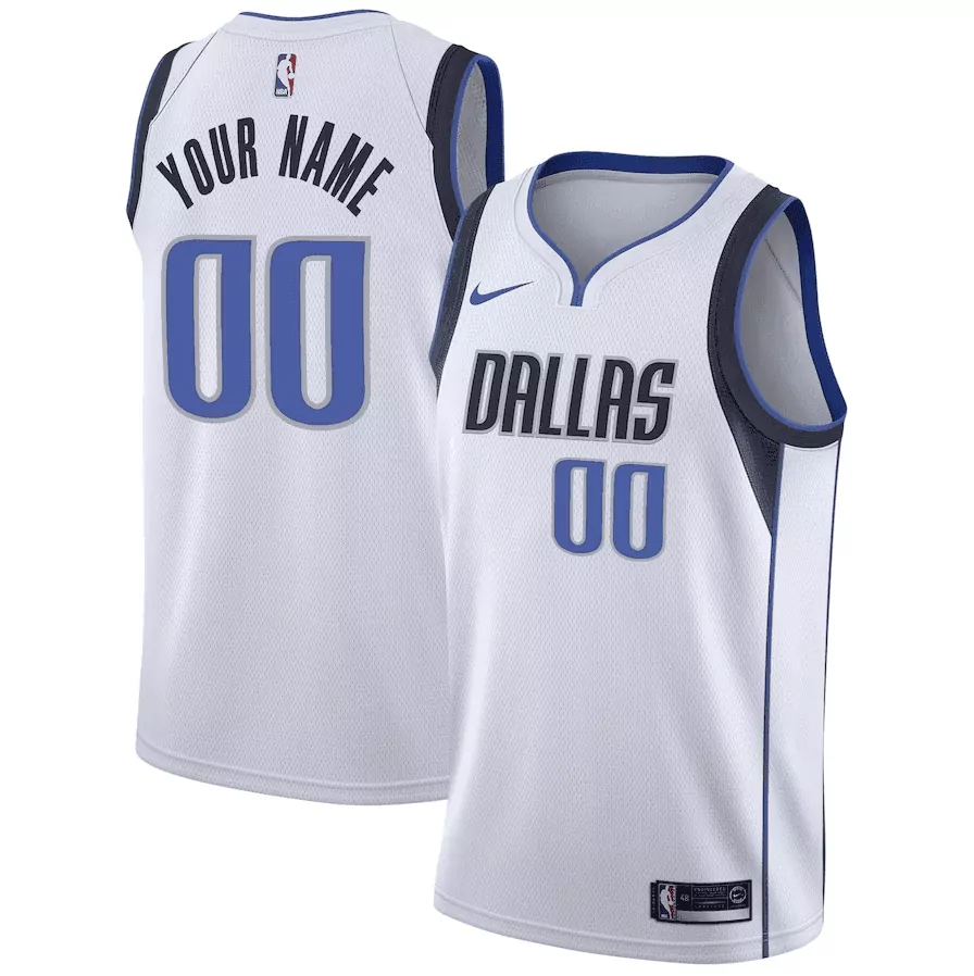 white gold youth dallas mavericks texas patch baseball custom jersey all stitched