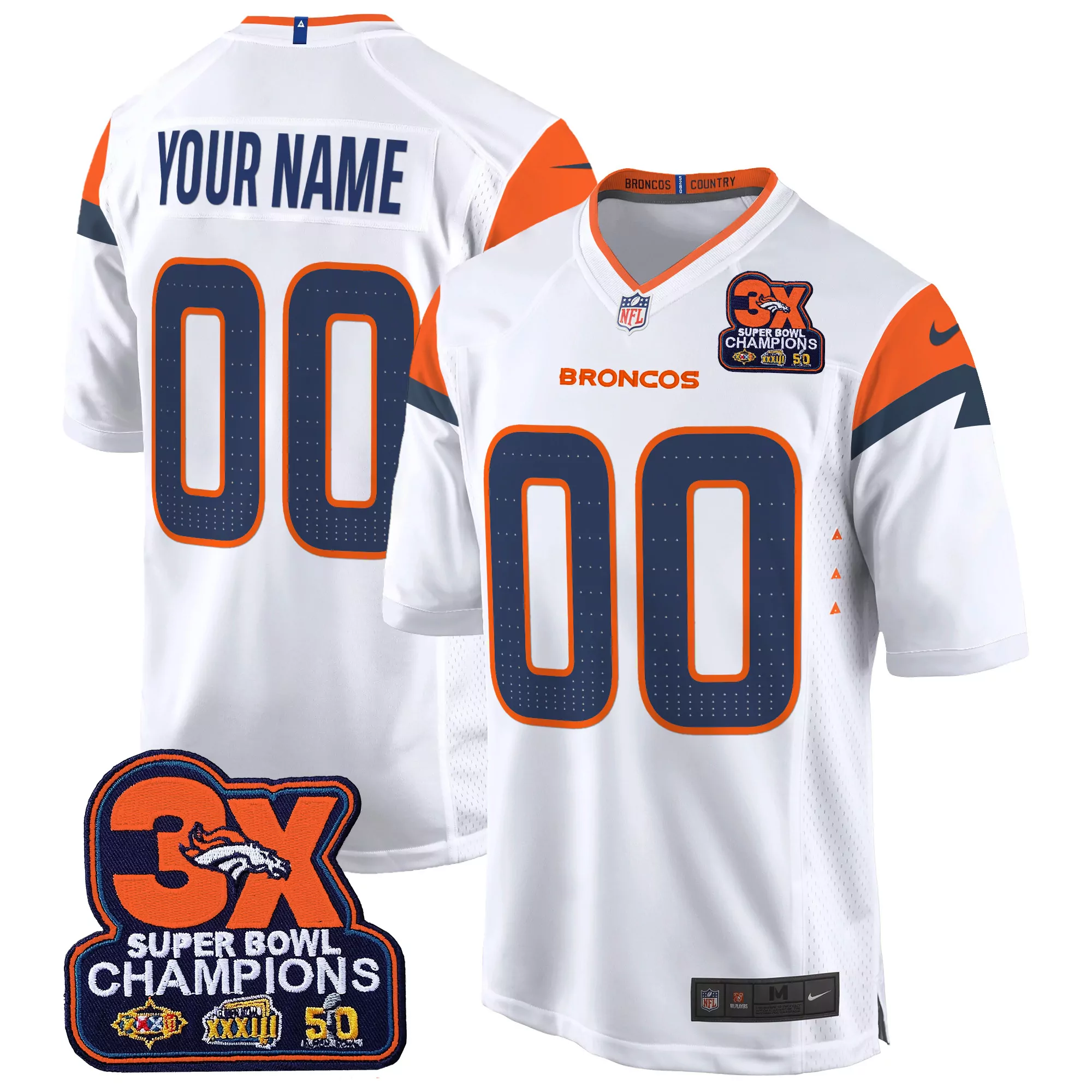 white gold men denver broncos gold vapor limited custom jersey all stitched