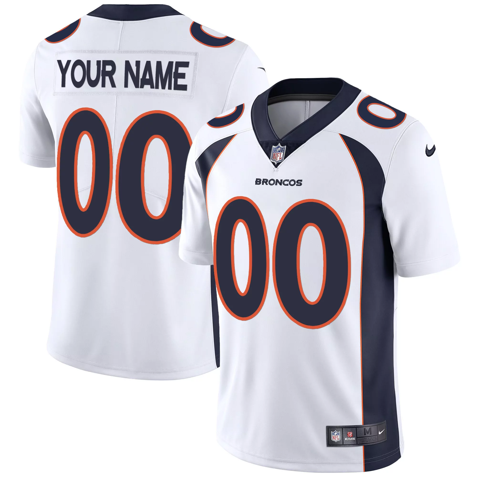 white men denver broncos throwback vapor limited custom jersey v2 all stitched