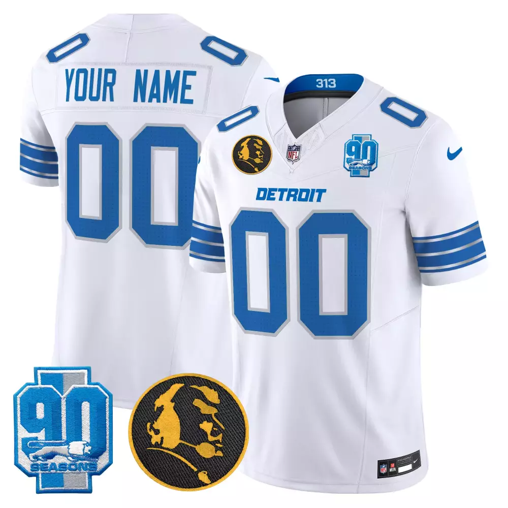 white men detroit lions 2023 nfc north champions patch vapor custom jersey v2 all stitched