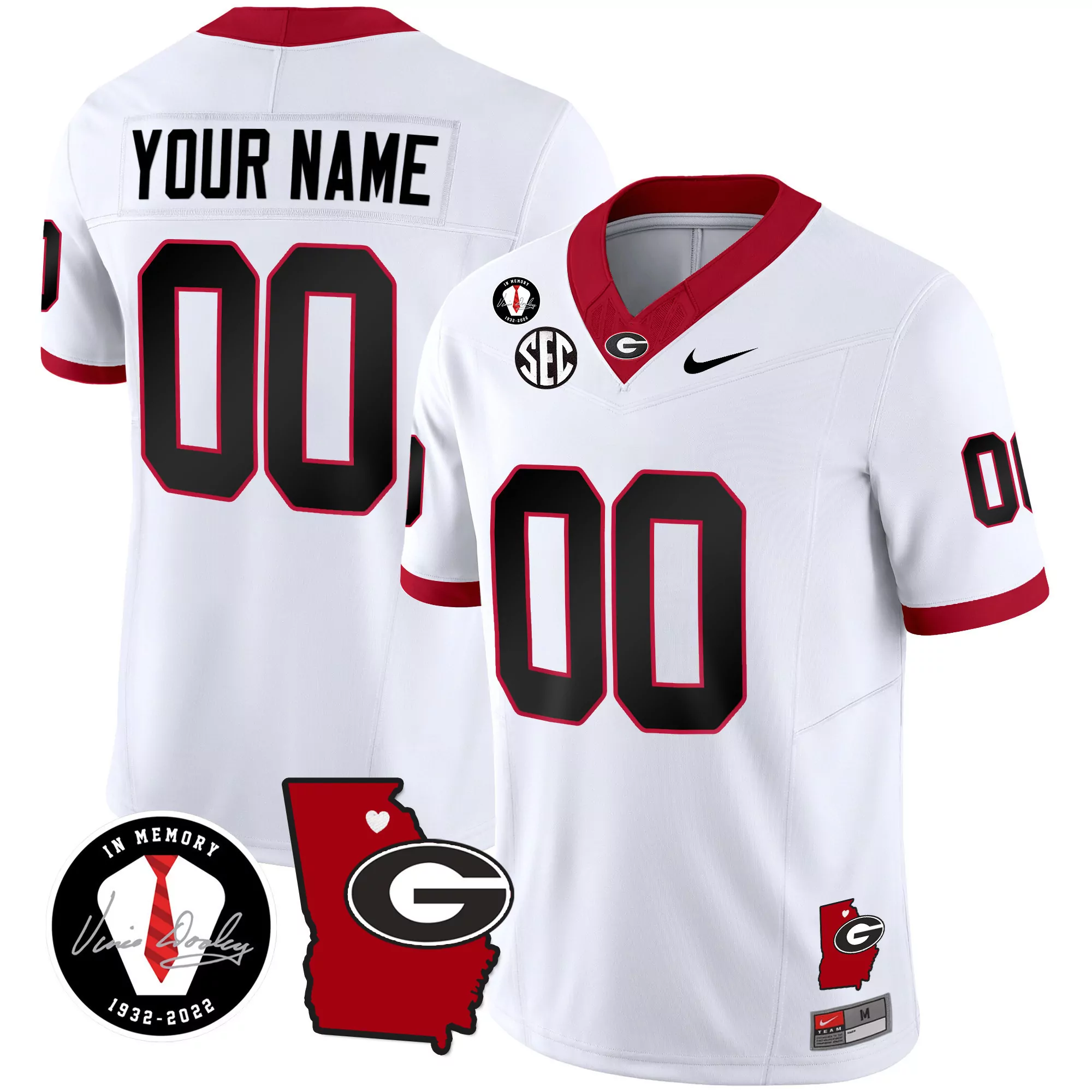 white men georgia bulldogs 2023 alternate vapor limited custom jersey all stitched