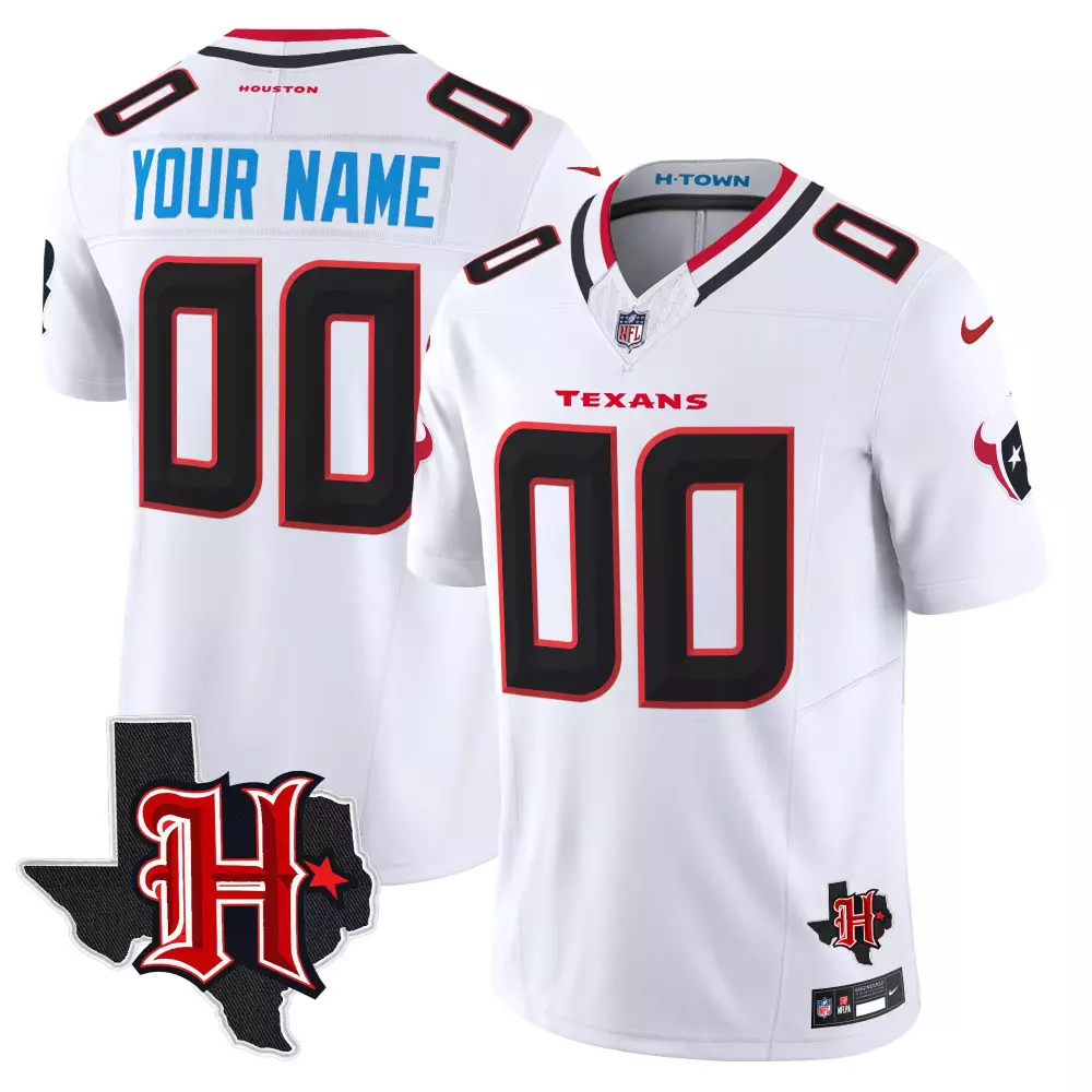 white men houston texans 2024 texas patch vapor limited custom jersey v4 all stitched