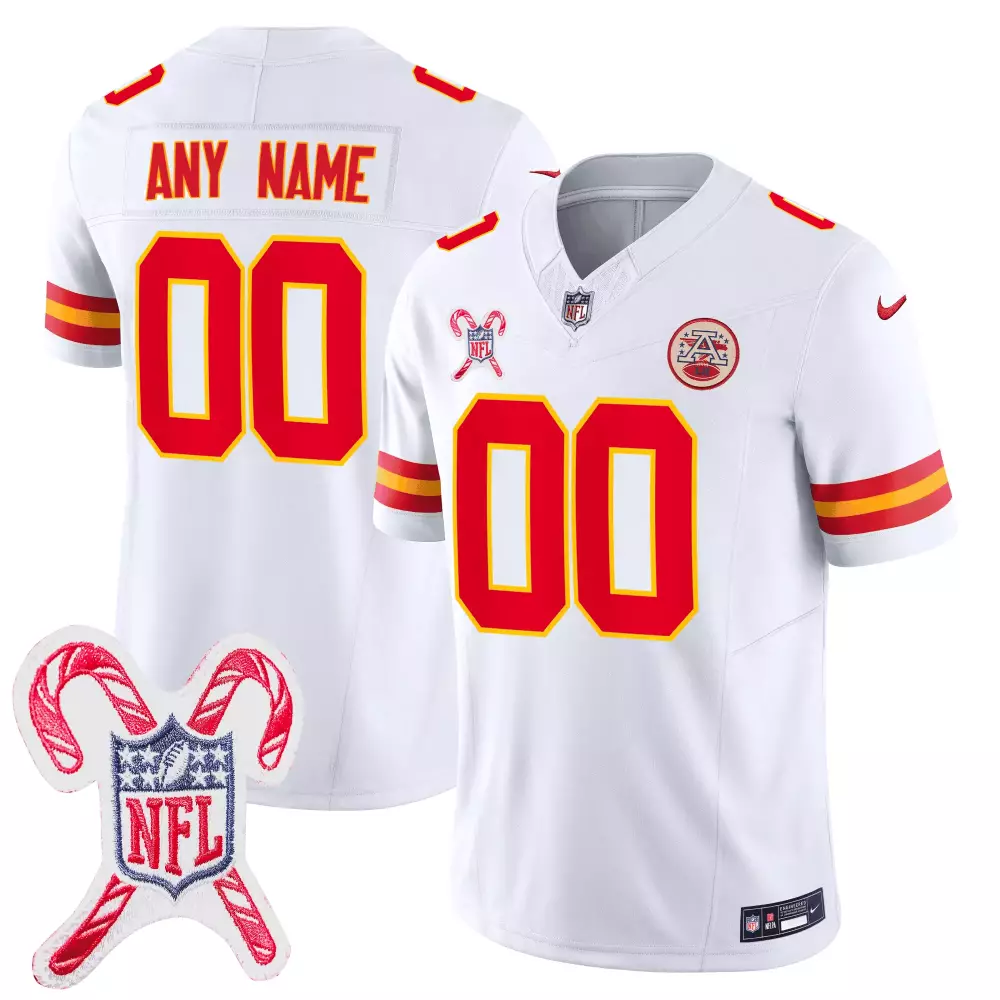 white men kansas city chiefs 50th vietnam war anniversary patch vapor limited custom jersey all stitched