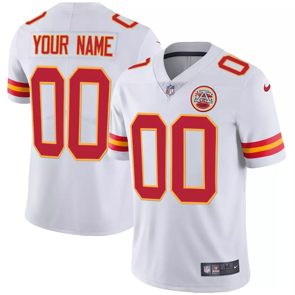 white men kansas city chiefs custom name number jersey all stitched