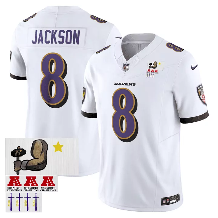 white men lamar jackson baltimore ravens practice jersey practice patch all stitched
