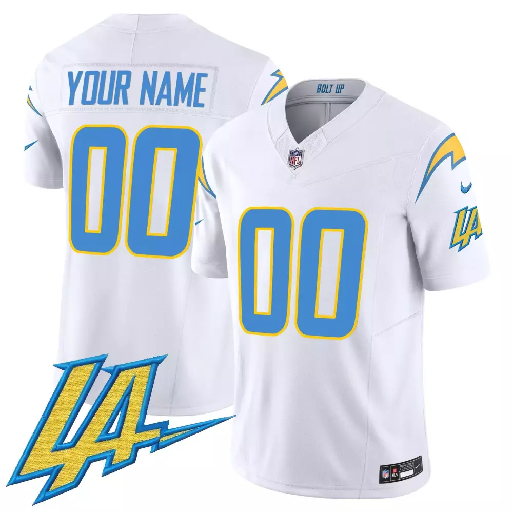 white men los angeles chargers vapor limited custom jersey v2 all stitched