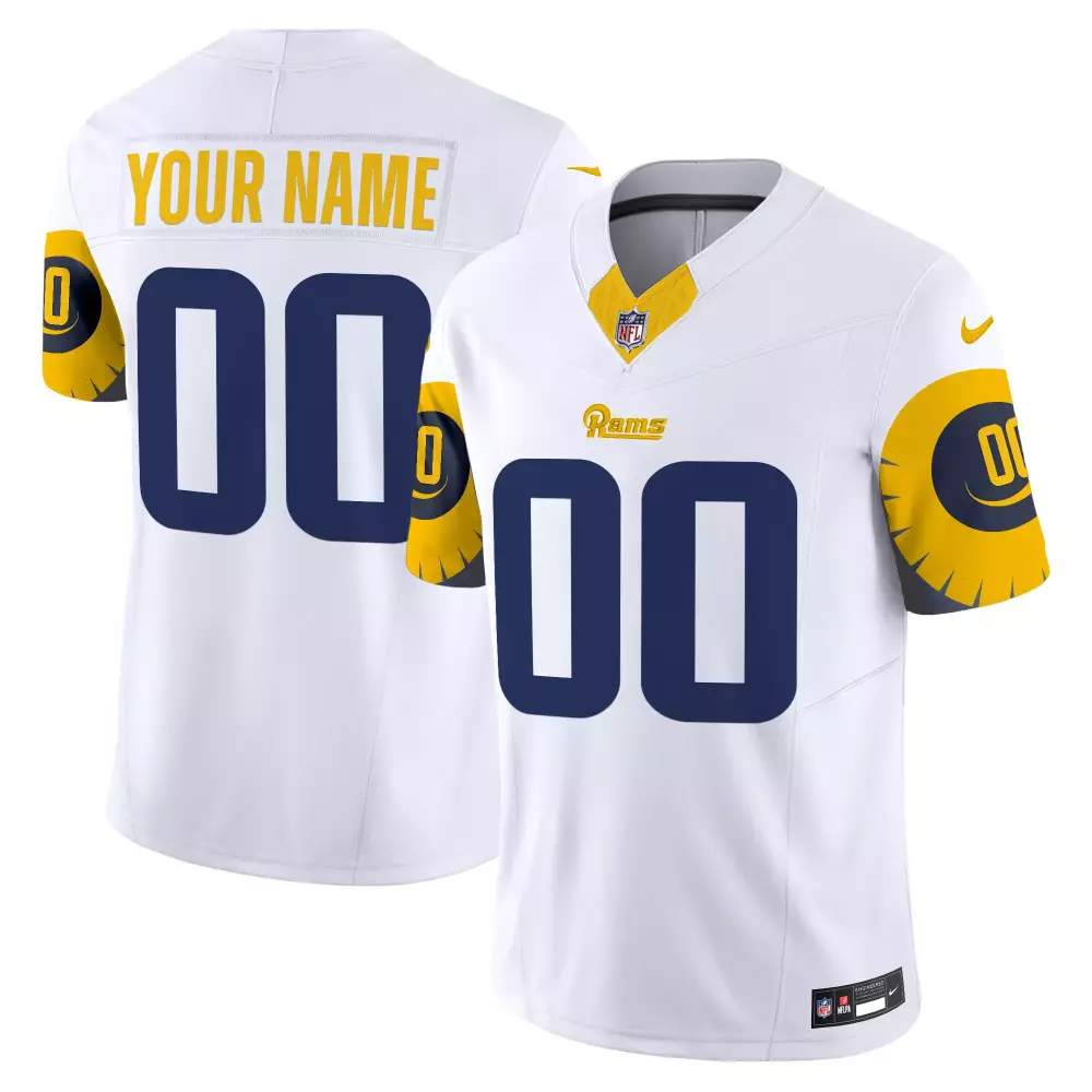 white men los angeles rams special vapor limited custom jersey all stitched