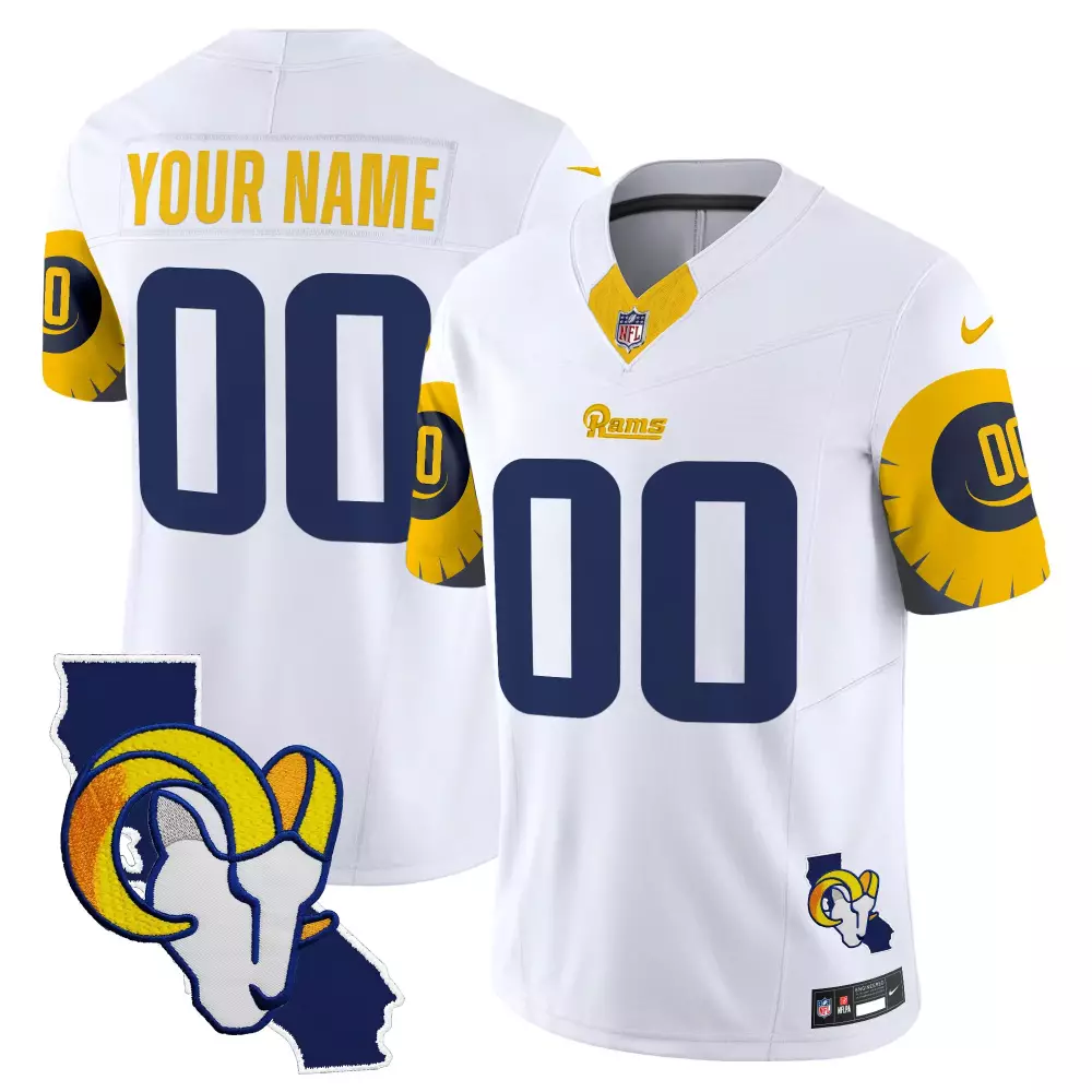 white men los angeles rams special vapor limited custom jersey all stitched