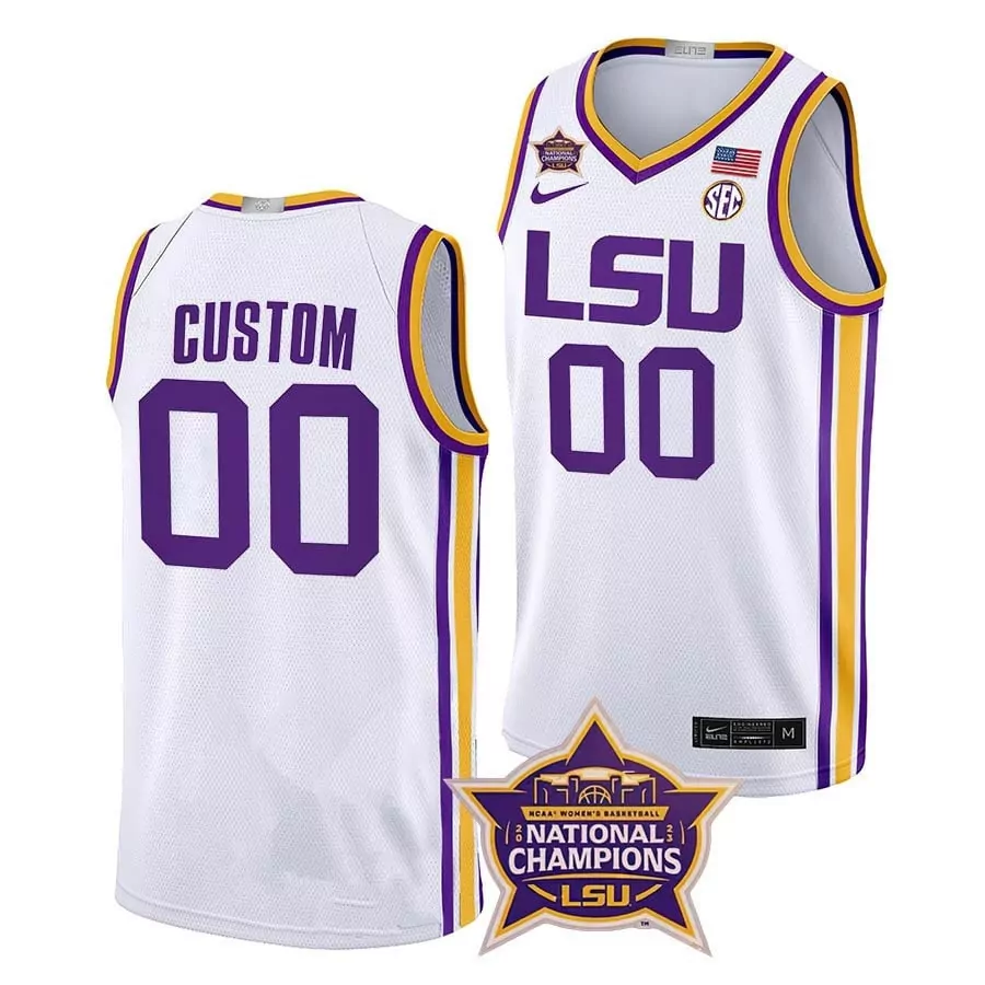 white men lsu tigers 2023 national champions gold flex custom jersey all stitched