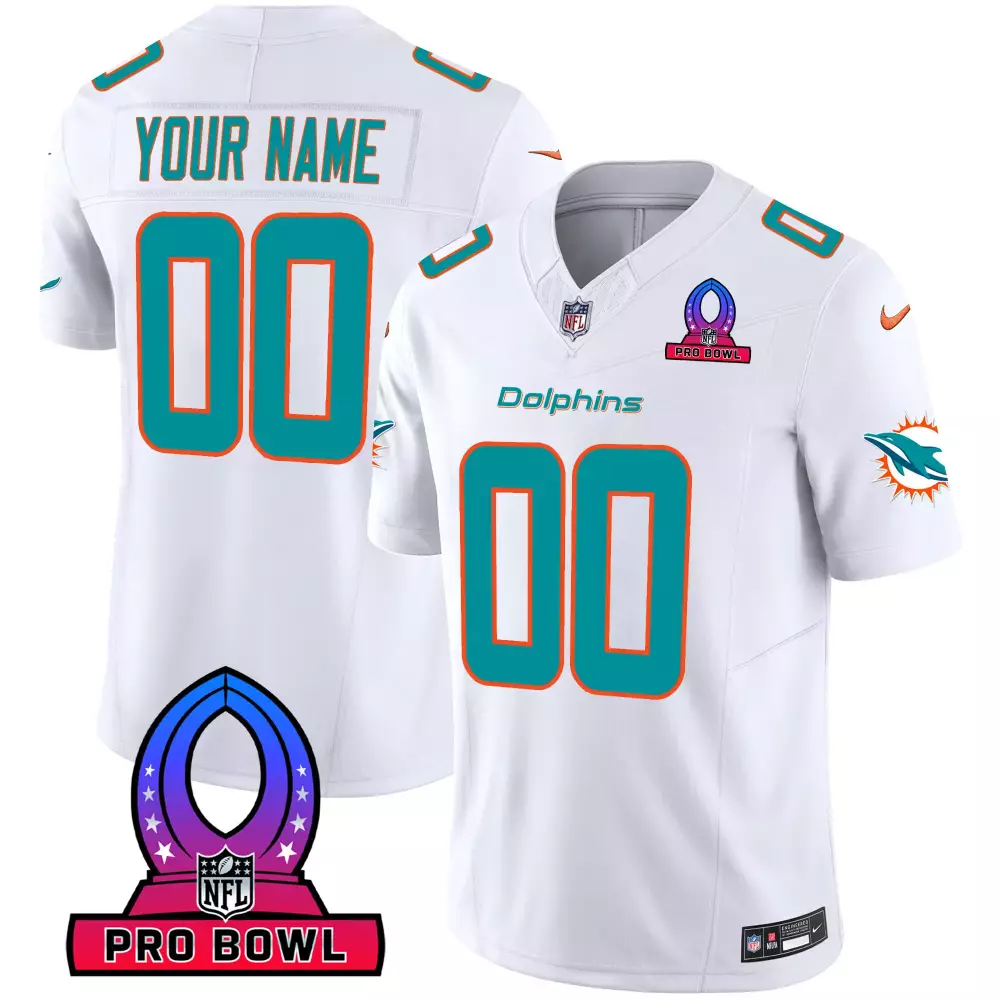 white gold men miami dolphins throwback gold vapor custom jersey all stitched