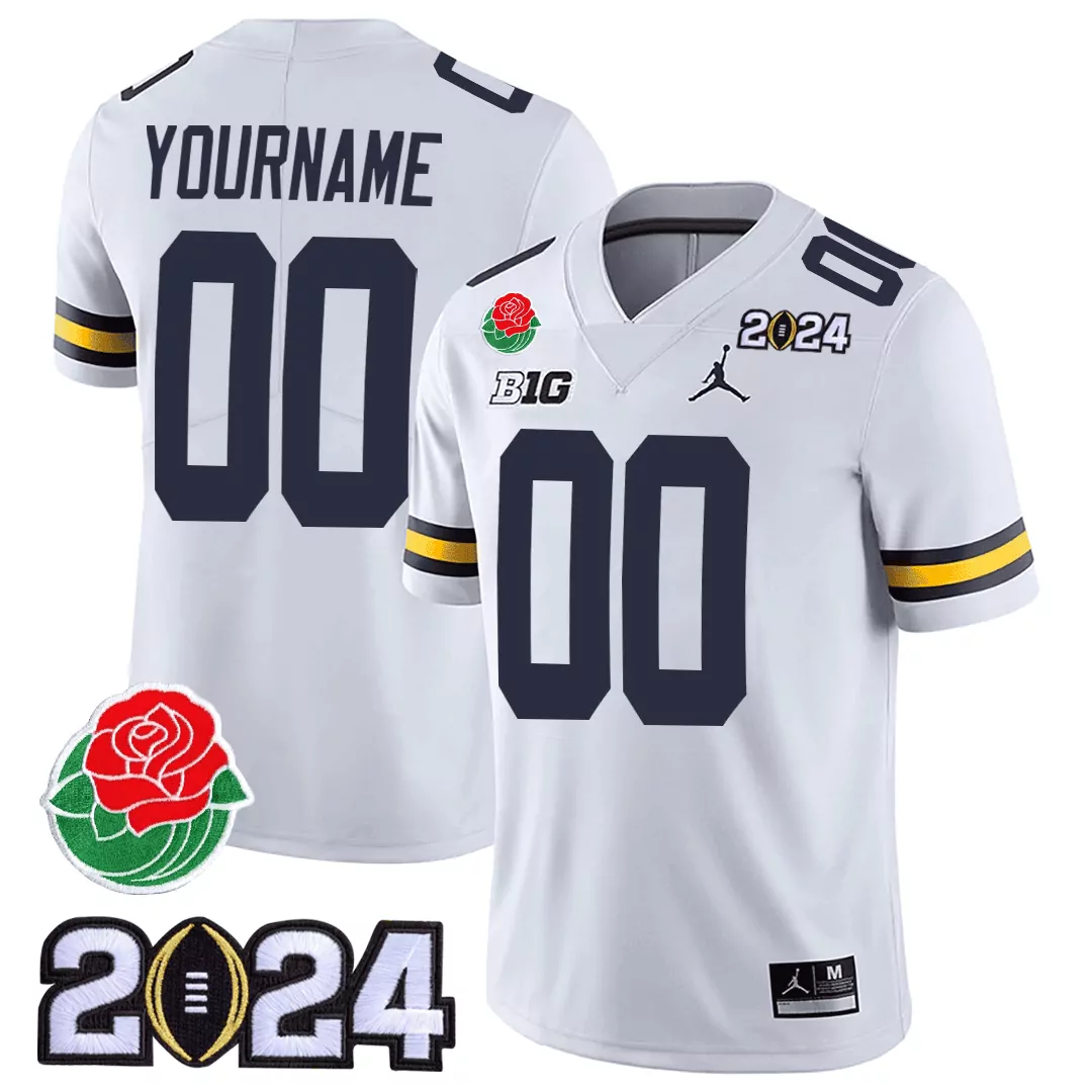 white men michigan wolverines cfp 2023 national champions patch vapor custom jersey all stitched