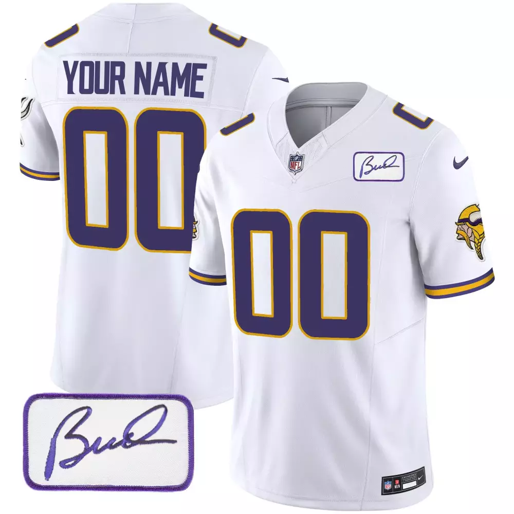 white men minnesota vikings bud grant patch baseball custom jersey all stitched