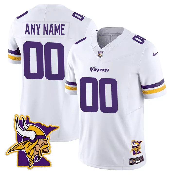 white men minnesota vikings kings of the north patch vapor limited custom jersey v3 all stitched