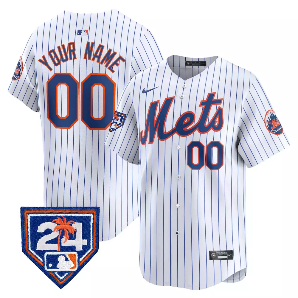 white men new york mets 2024 spring training vapor premier limited custom jersey v2 all stitched