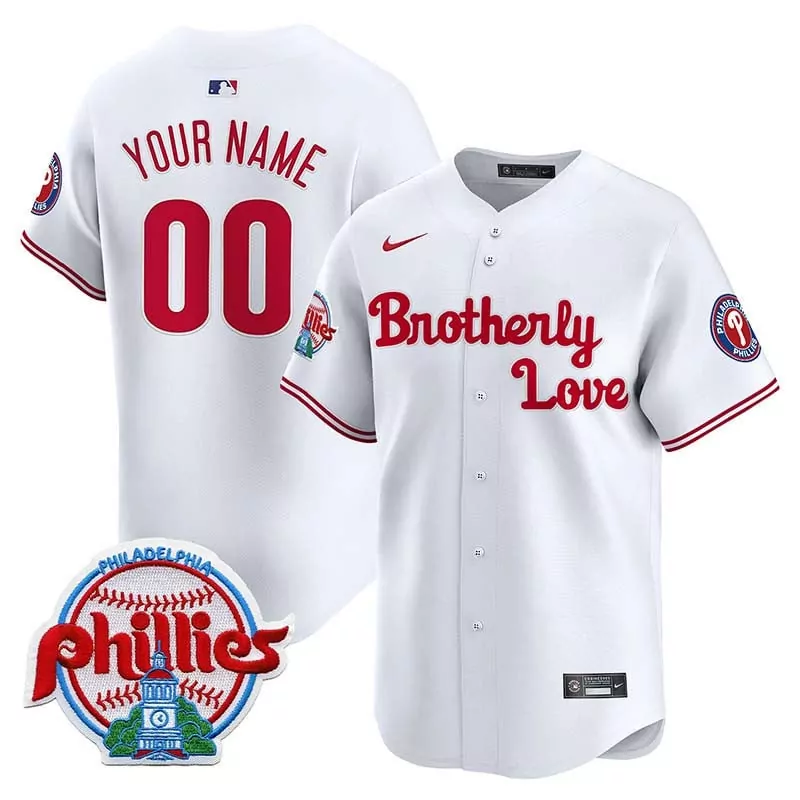 white men philadelphia phillies brotherly love vapor premier limited custom jersey all stitched
