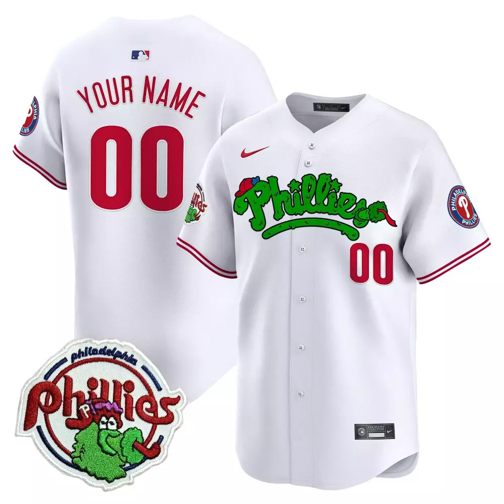 white men philadelphia phillies phanatic patch vapor premier limited custom jersey v2 all stitched