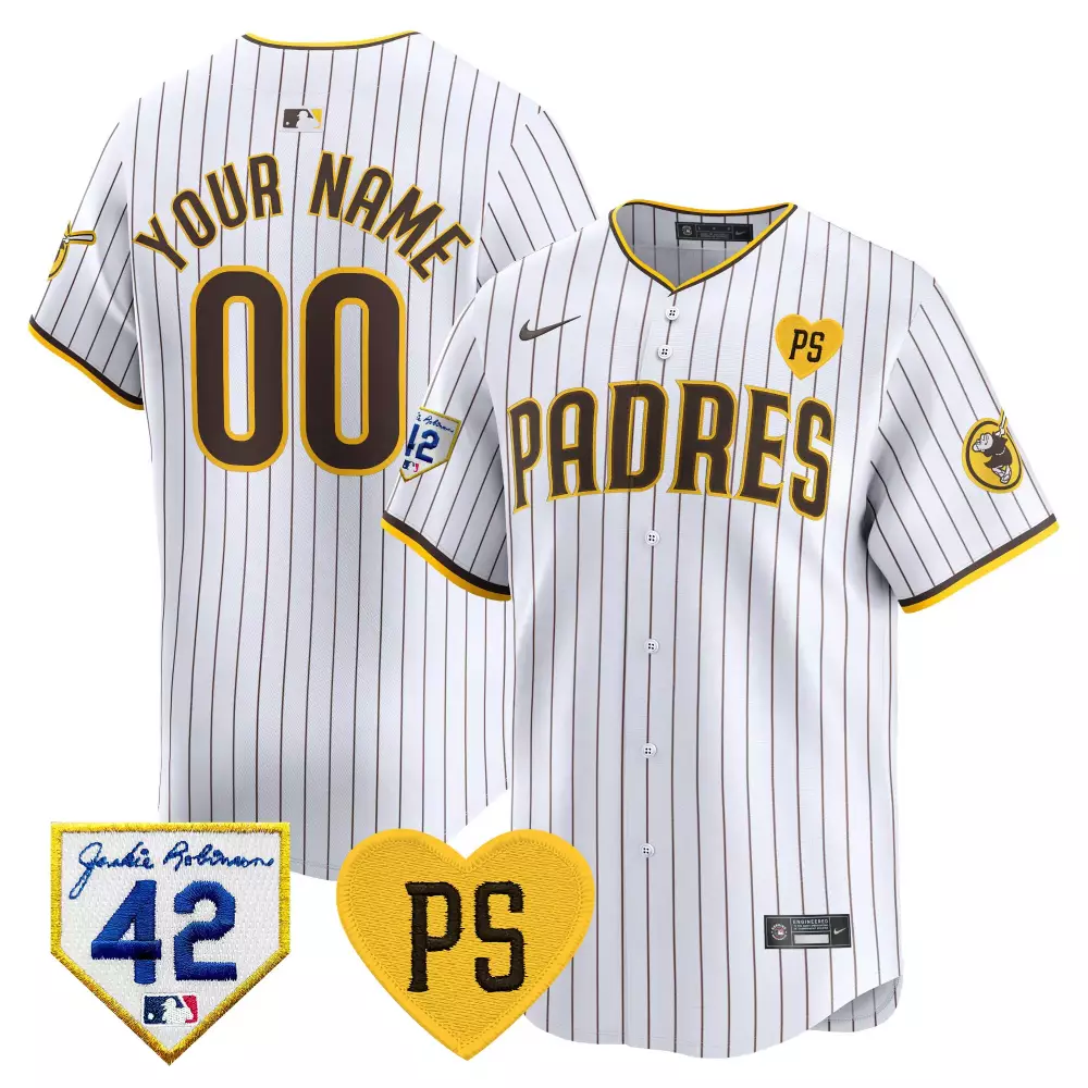 white men san diego padres 2024 for peter robinson patch vapor premier limited custom jersey all stitched