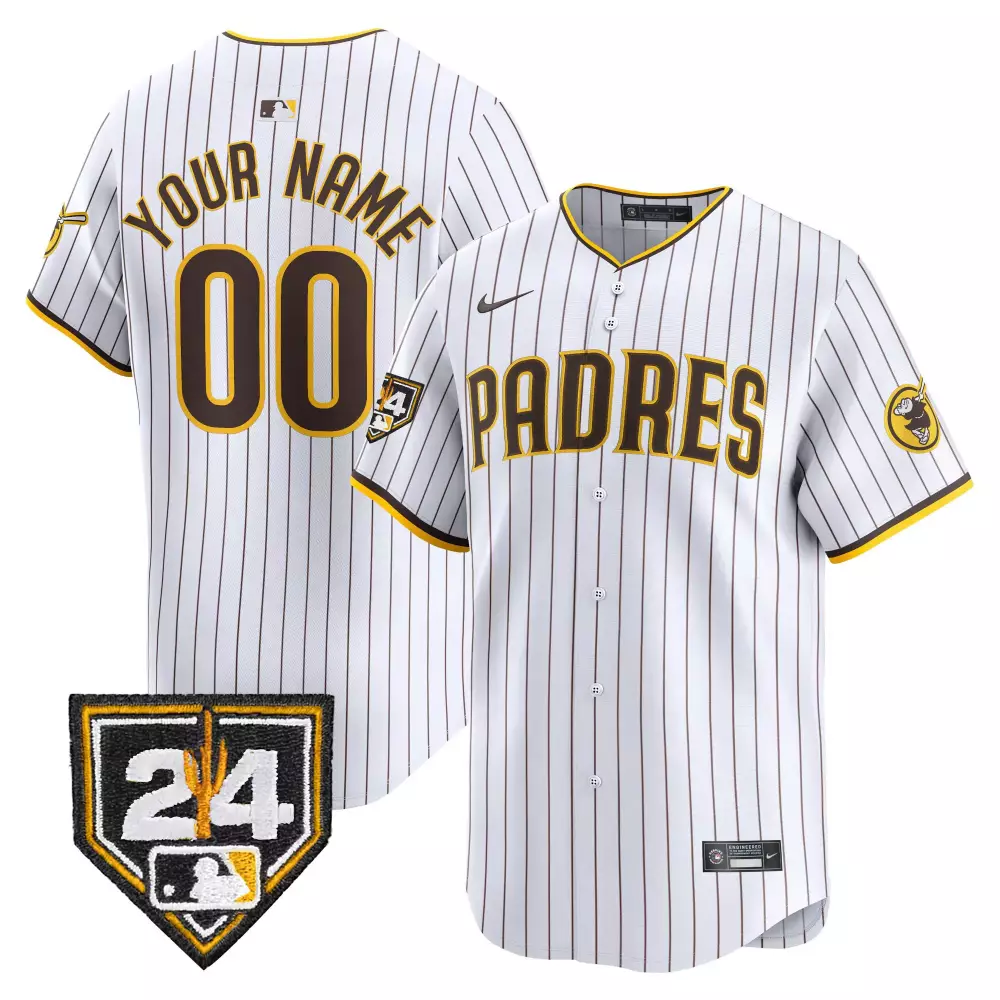 white men san diego padres 2024 for peter robinson patch vapor premier limited custom jersey all stitched