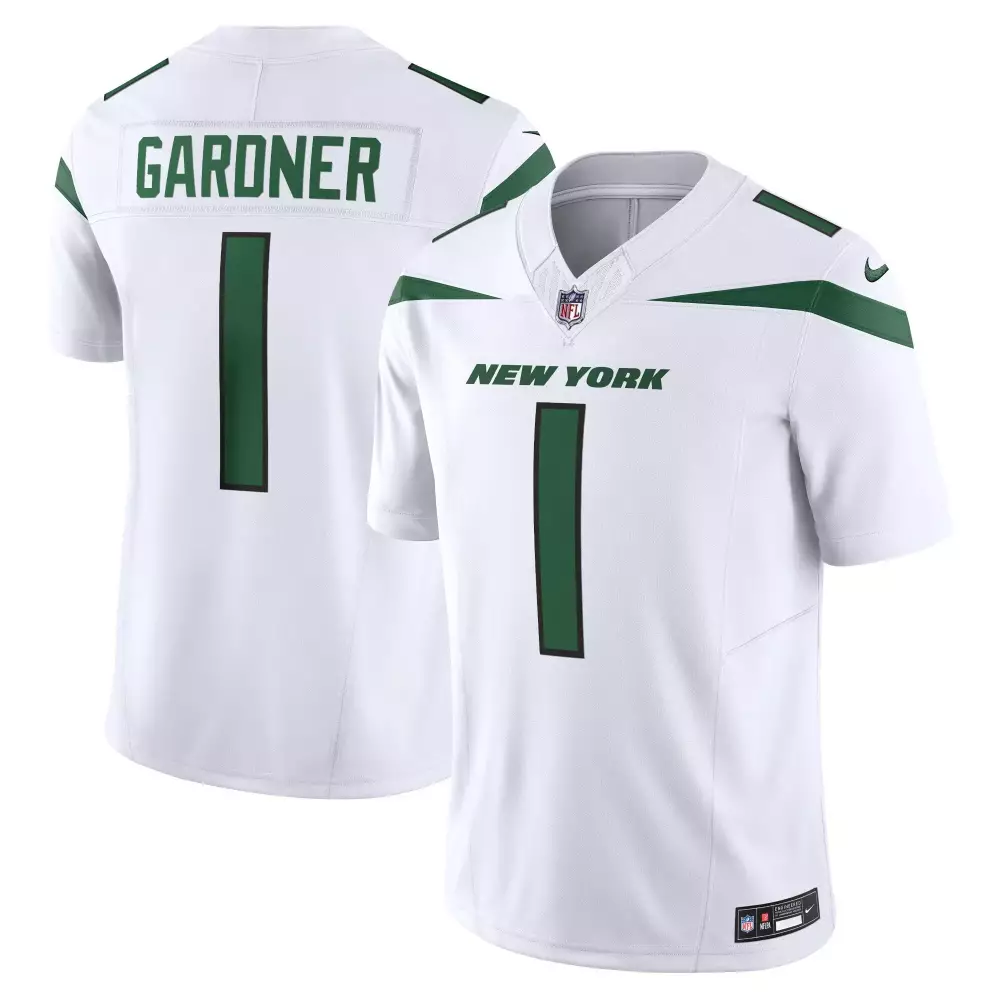 white men sauce gardner new york jets jersey all stitched