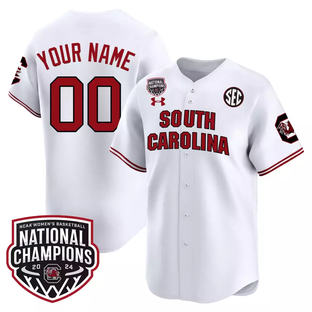 white men south carolina gamecocks 2024 national champions baseball custom jersey women patch all stitched
