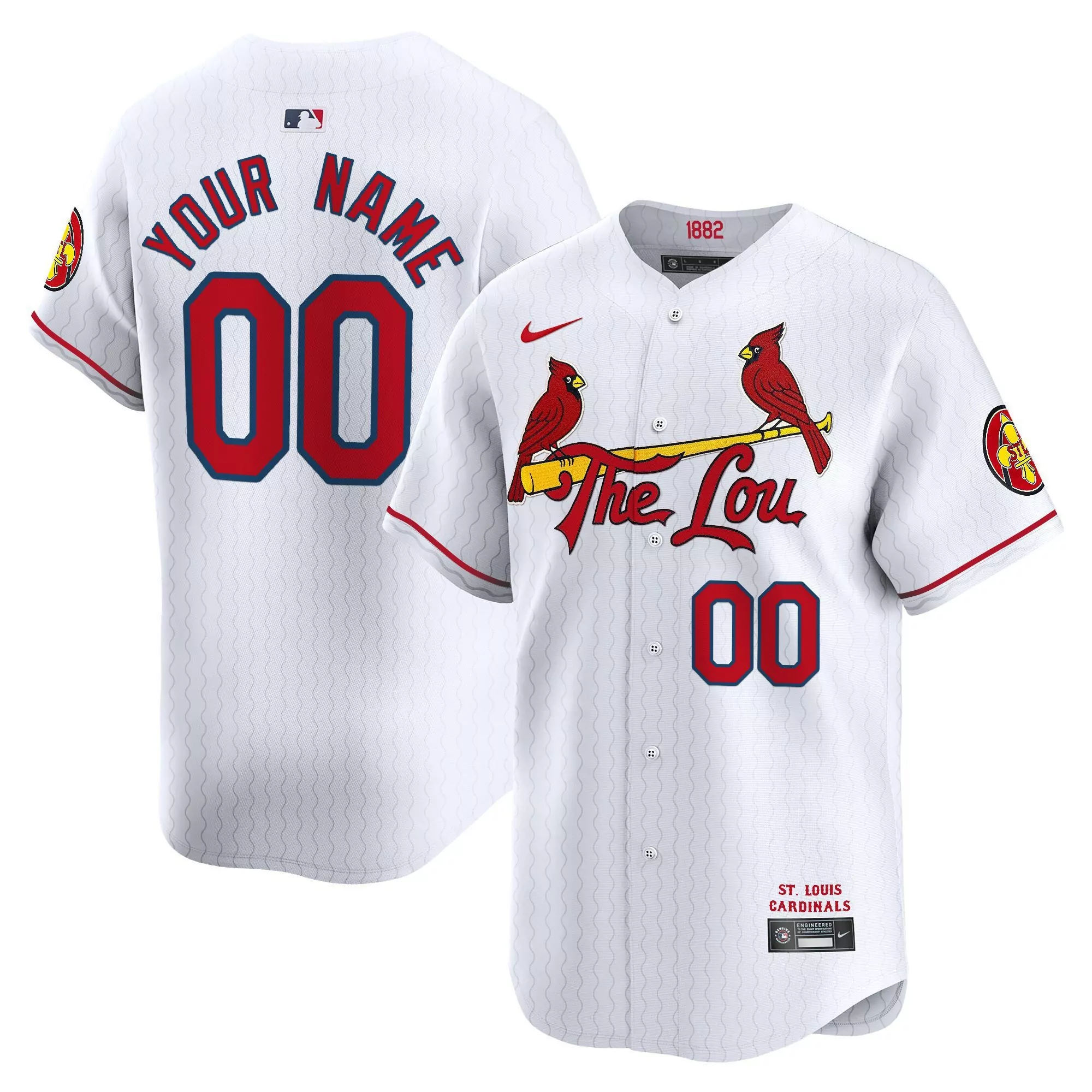 white gold youth st louis cardinals 2024 city connect whitey herzog patch vapor premier limited custom jersey all stitch
