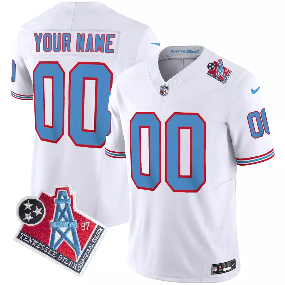 white alternate youth tennessee titans throwback limited vapor custom jersey all stitched