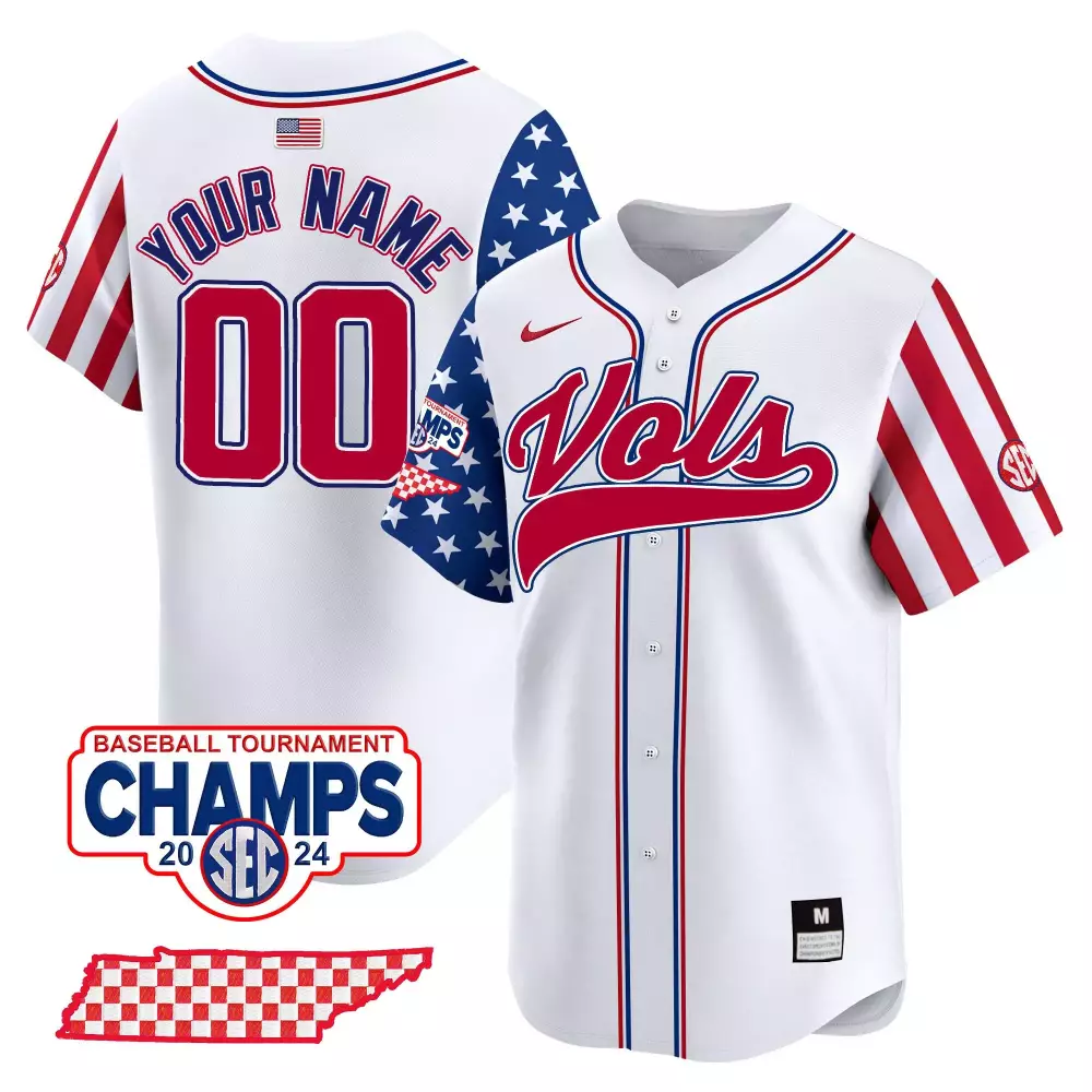 white men tennessee volunteers 2024 college world series vapor premier limited custom jersey v2 all stitched