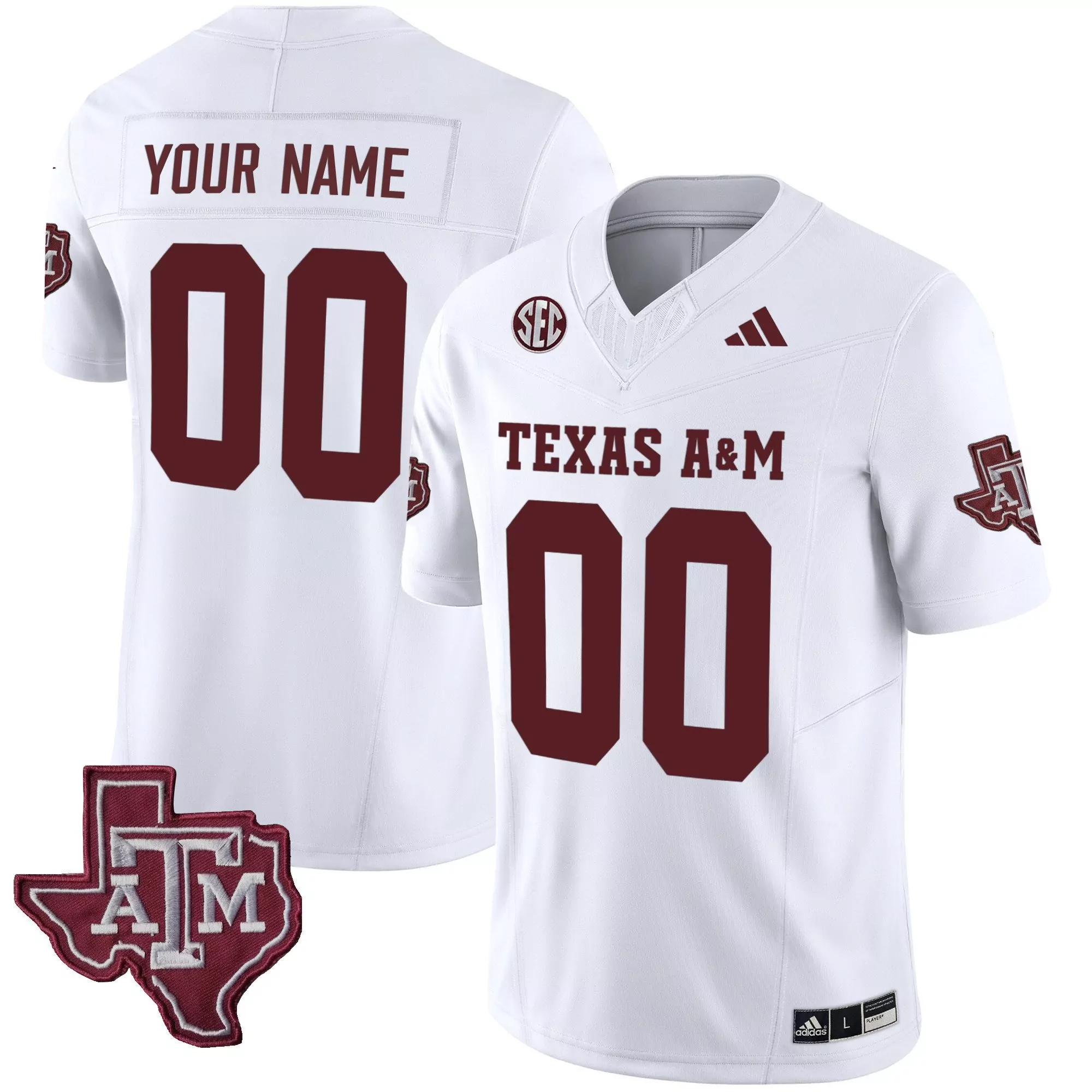 white men texas am aggies 2024 college world series patch vapor premier limited custom jersey all stitched