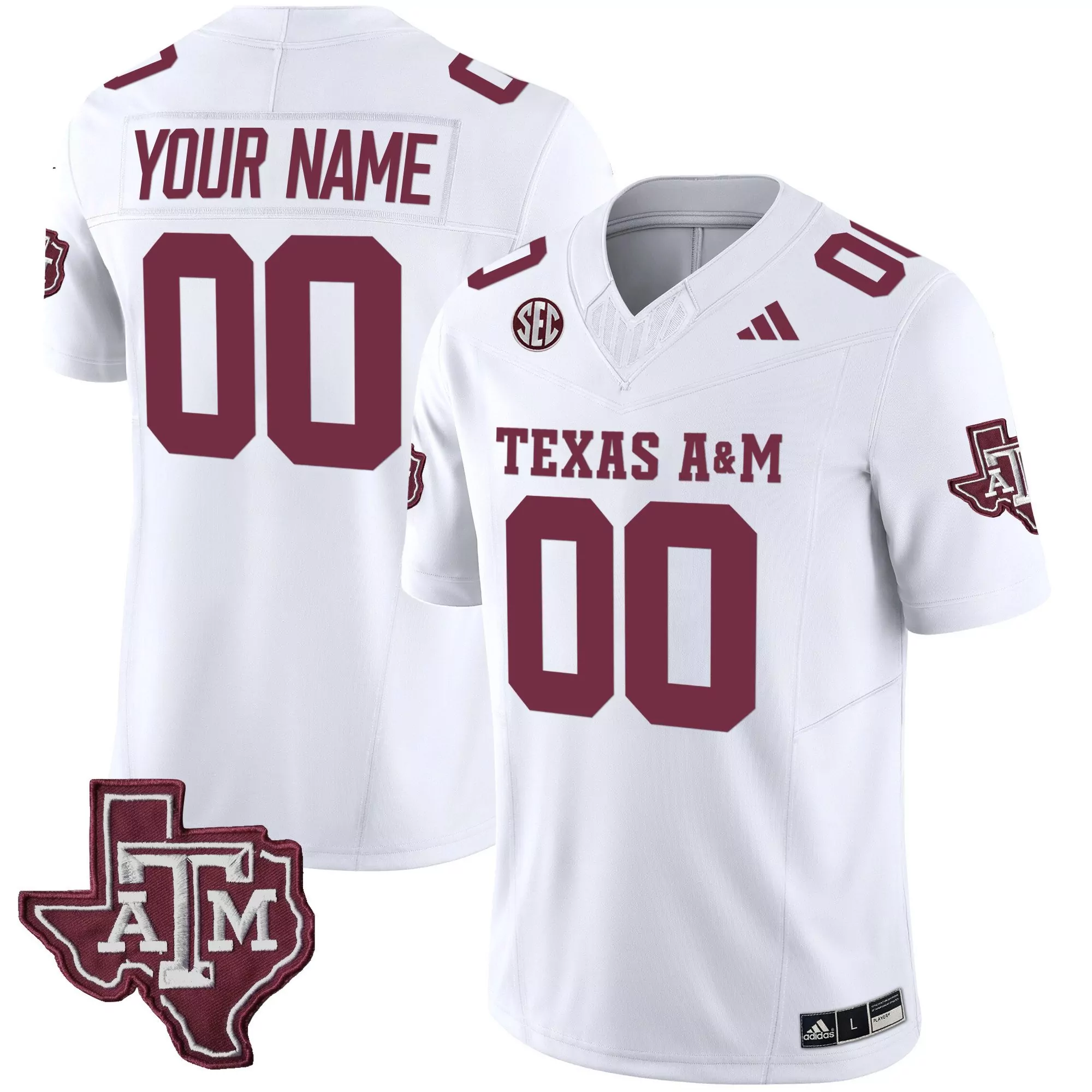 white men texas am aggies 2024 college world series patch vapor premier limited custom jersey all stitched