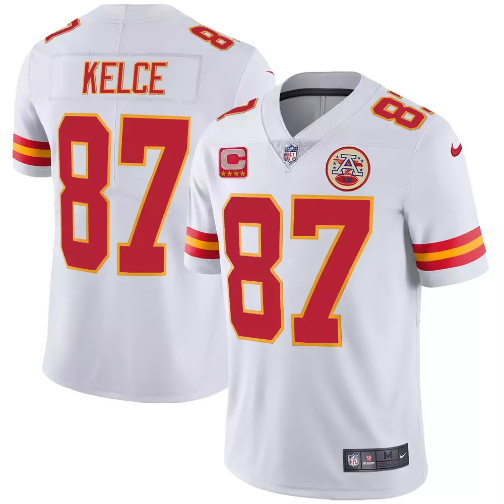 white travis kelce mens kansas city chiefs mexico vapor limited jersey all stitched