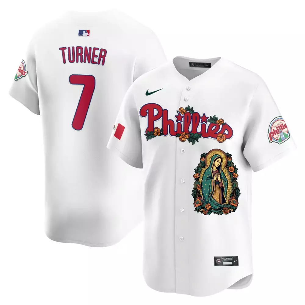white trea turne mens philadelphia phillies mexico guadalupe vapor premier limited jersey printed