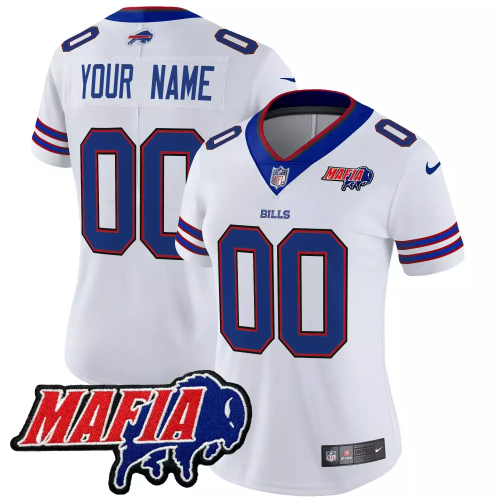 white women buffalo bills 2023 afc east champions patch vapor custom jersey all stitched