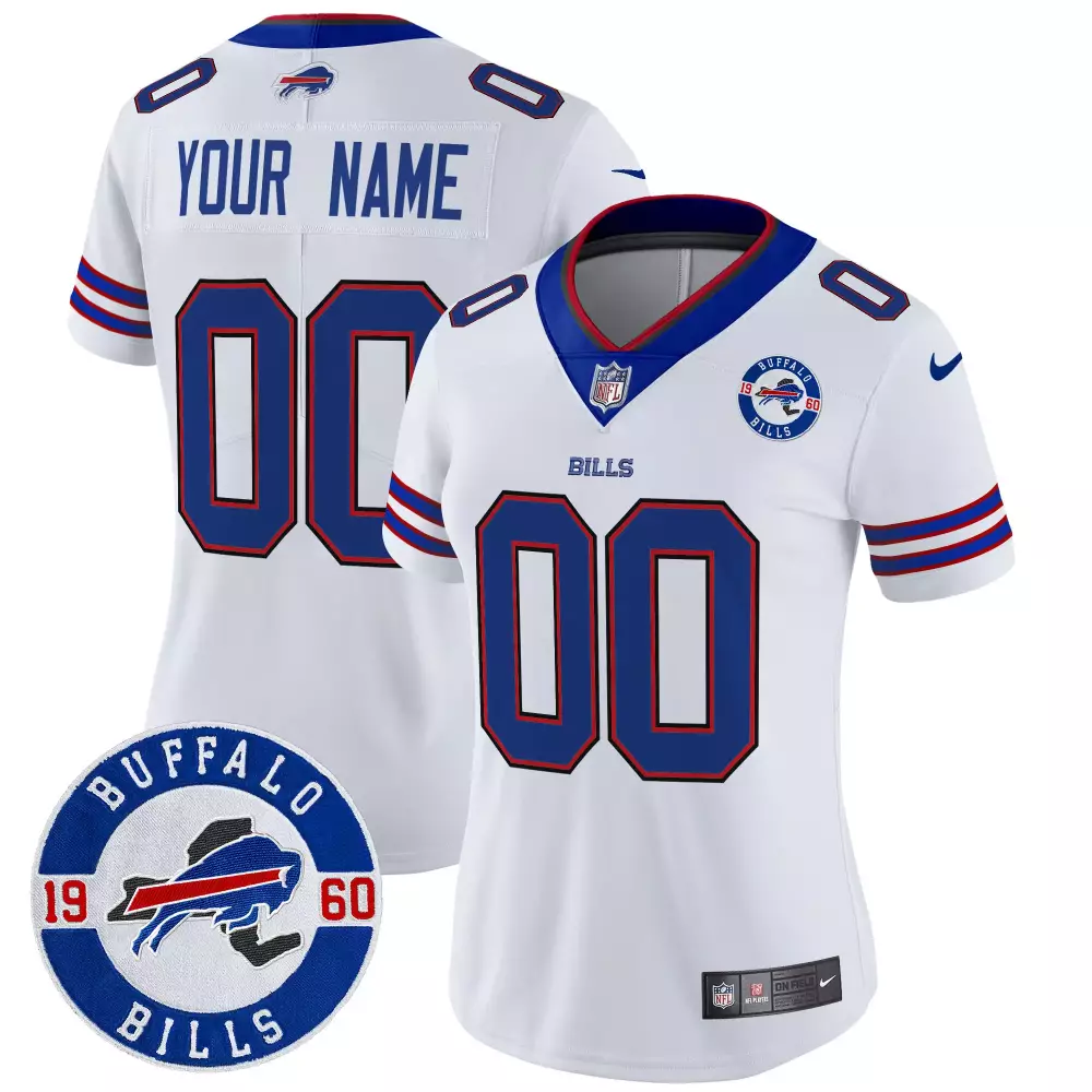 white women buffalo bills 2023 afc east champions patch vapor custom jersey all stitched