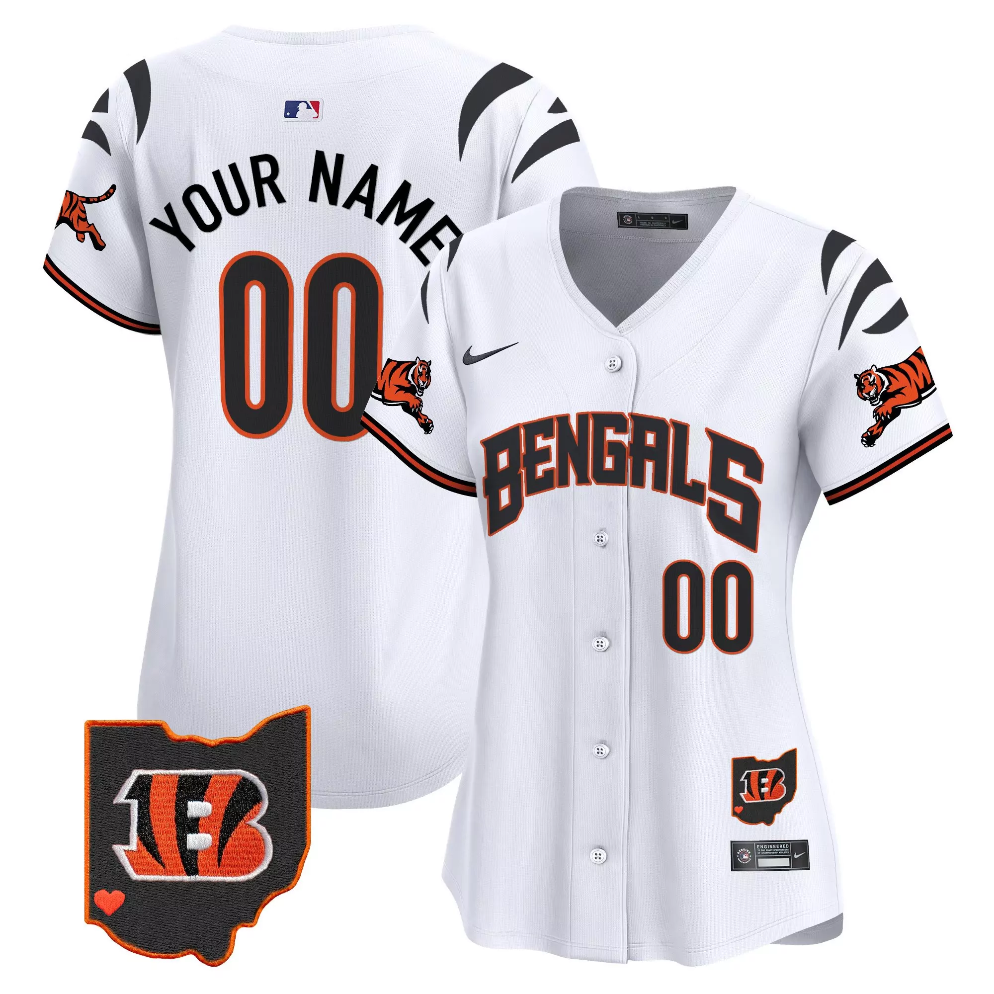 white women cincinnati bengals special vapor limited custom jersey all stitched