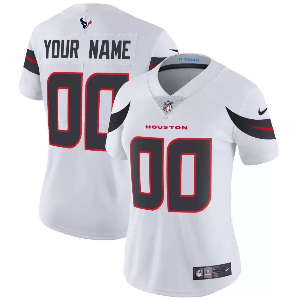 white women houston texans 2024 texas patch vapor limited custom jersey v5 all stitched