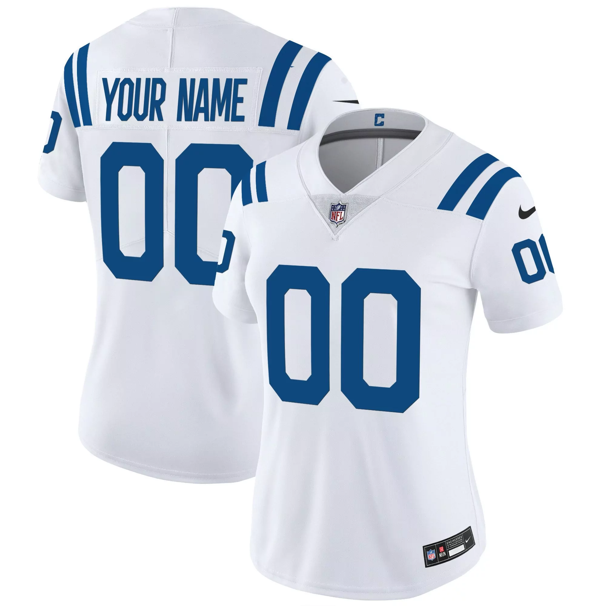 white women indianapolis colts vapor limited custom jersey all stitched