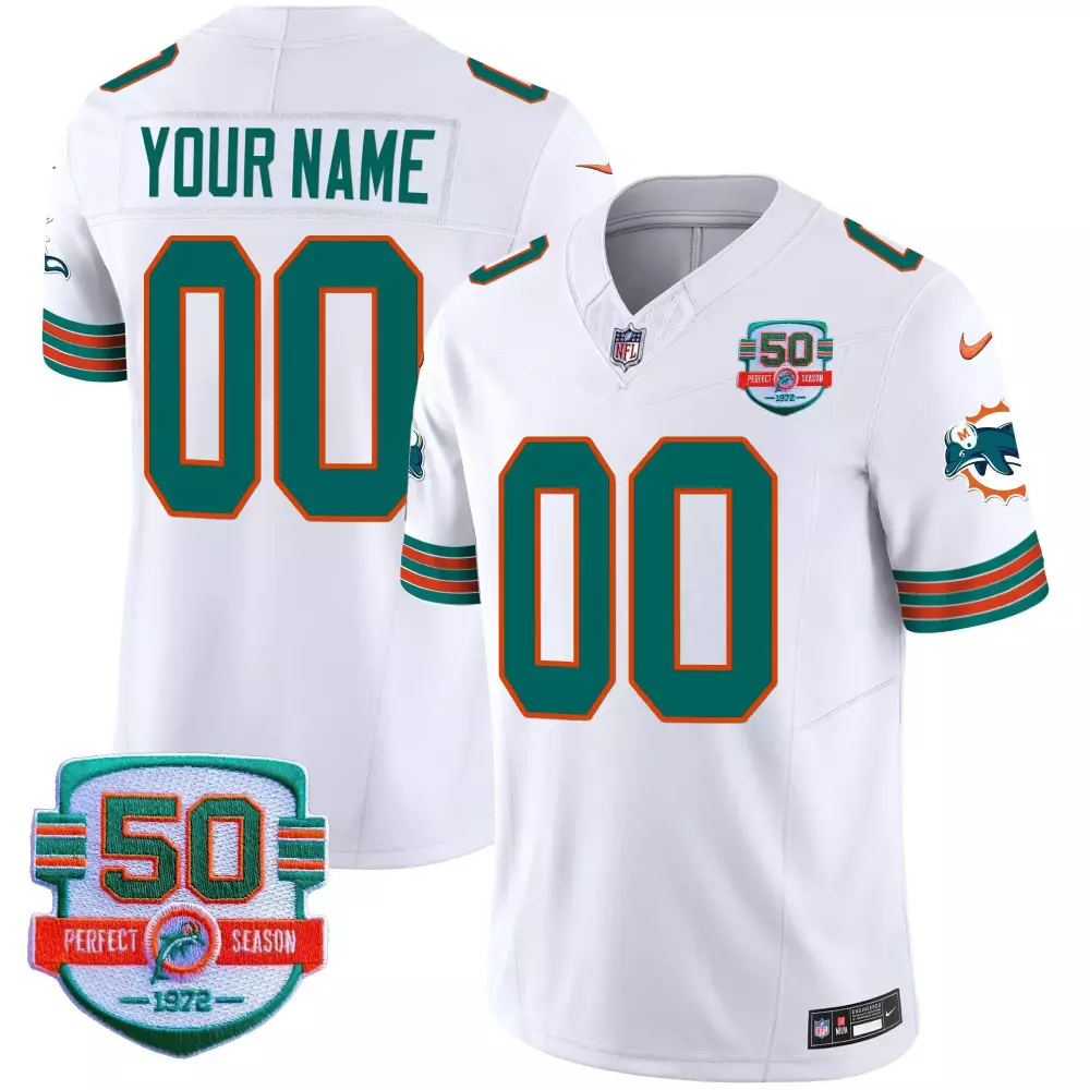 white women miami dolphins throwback vapor custom jersey v2 all stitched
