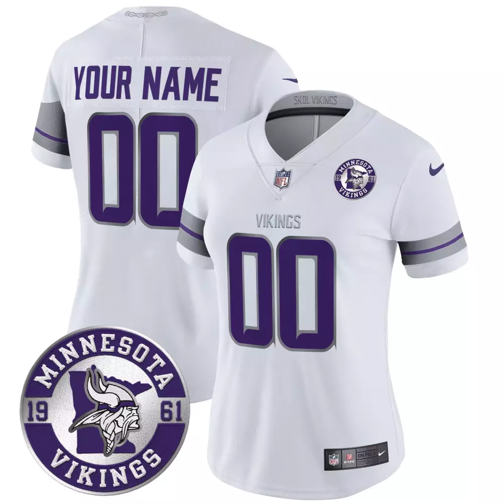 white men minnesota vikings kings of the north patch vapor limited custom jersey v3 all stitched