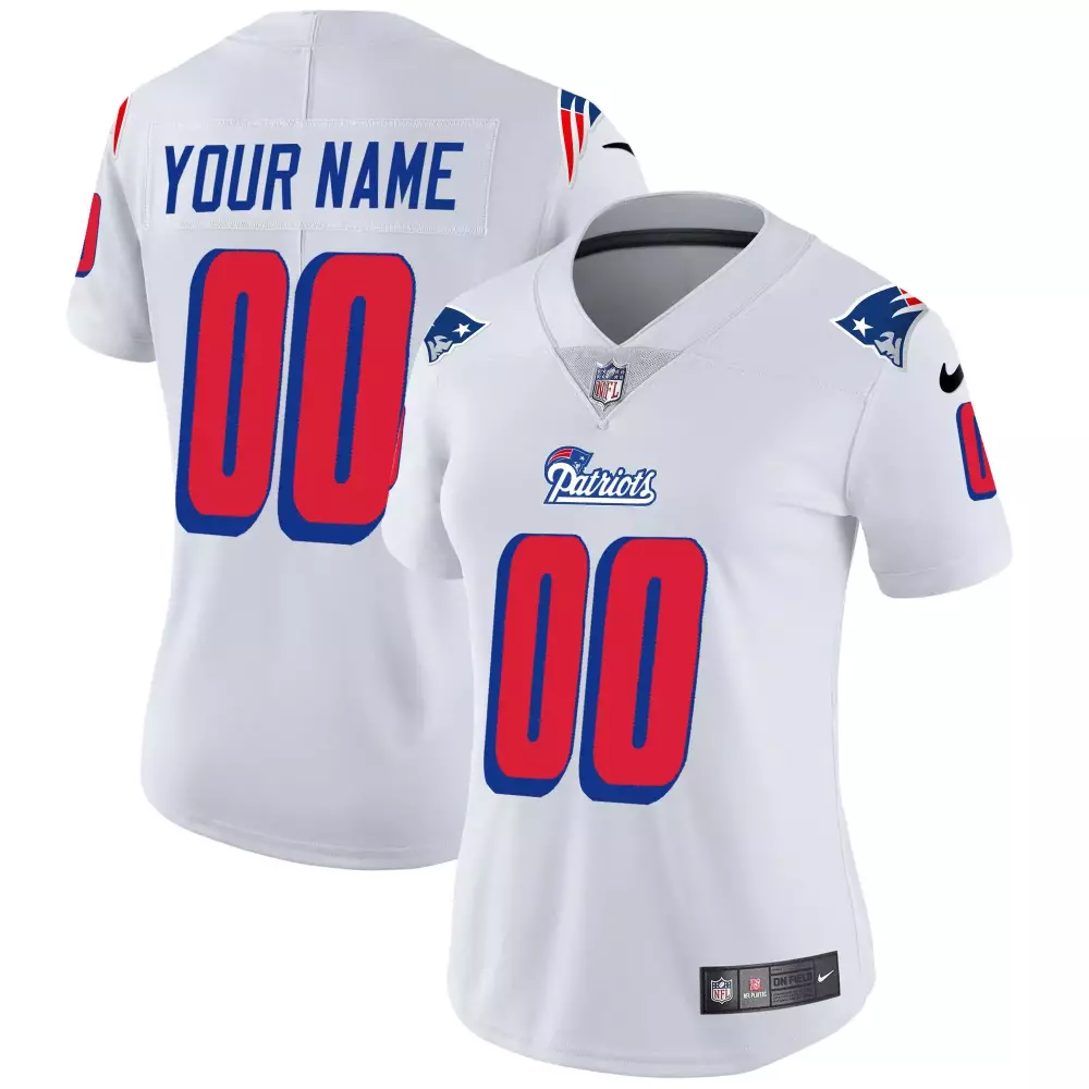 white women new england patriots 1996 throwback limited vapor custom jersey all stitched