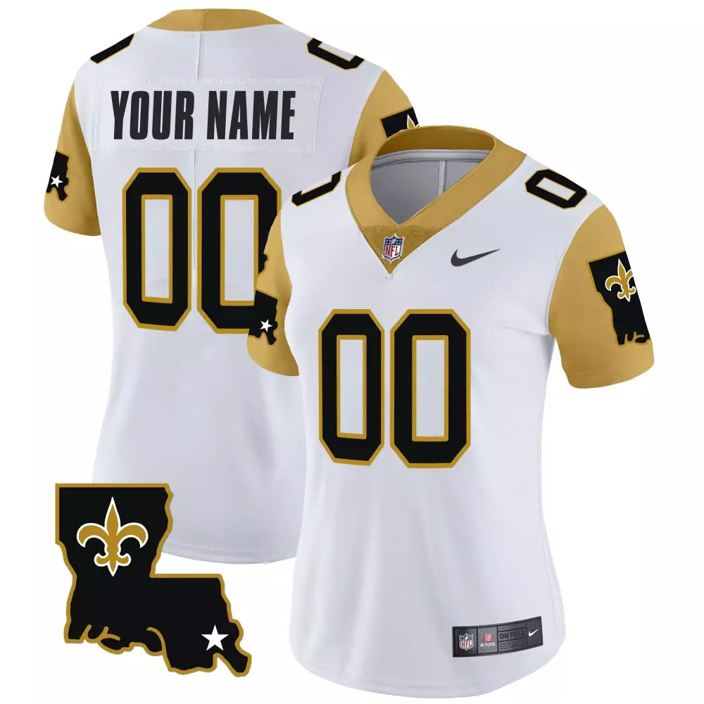 white men new orleans saints mardi gras vapor limited custom jersey all stitched
