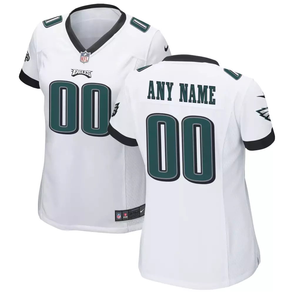 white women philadelphia eagles custom game all stitched