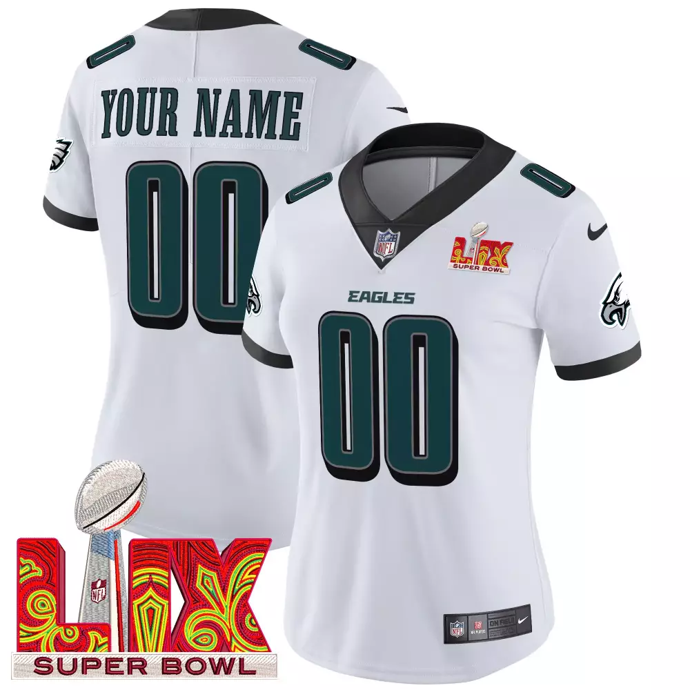 white women philadelphia eagles custom game all stitched