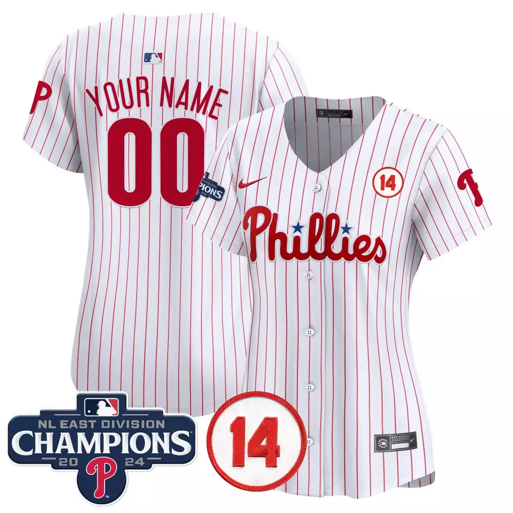 white women philadelphia phillies 2024 fourth of july vapor premier limited custom jersey v2 all stitched