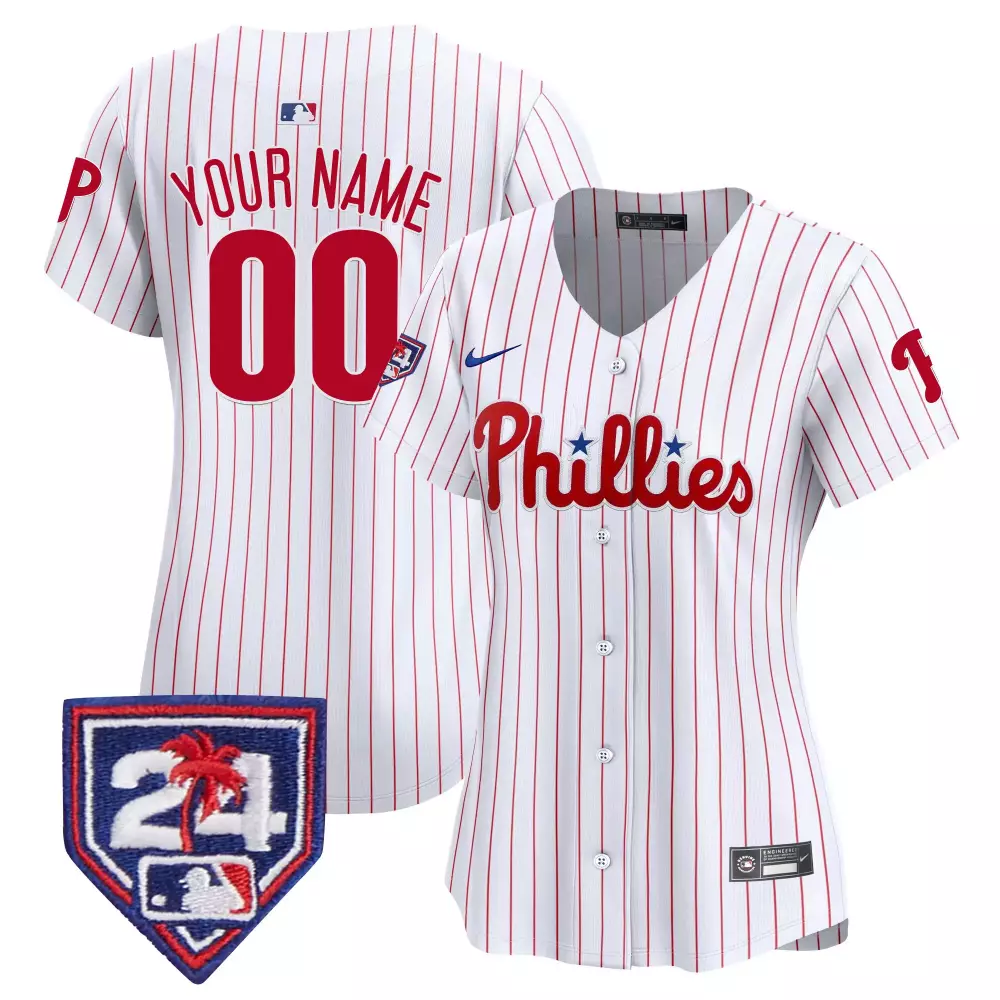 white women philadelphia phillies 2024 fourth of july vapor premier limited custom jersey v2 all stitched