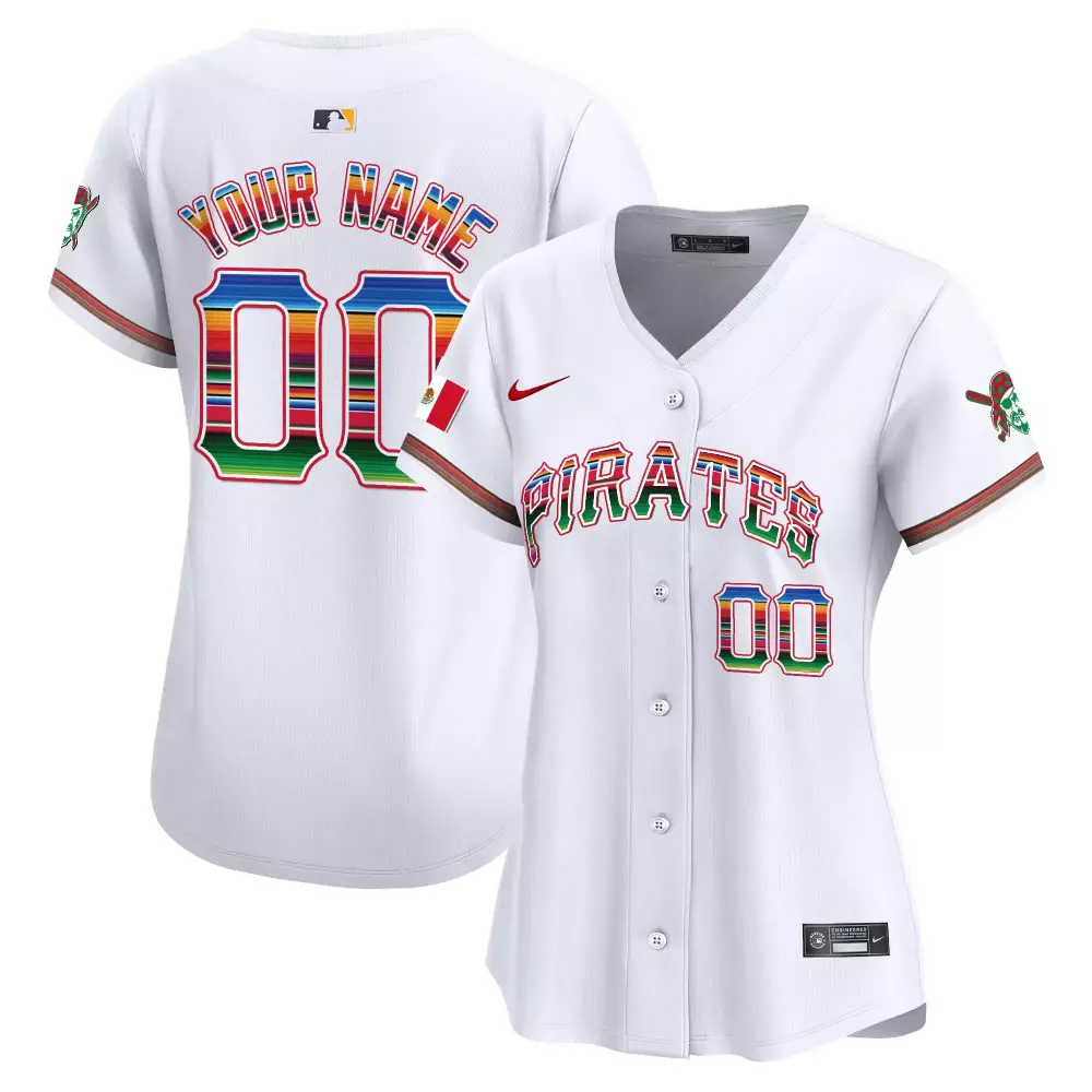 white women pittsburgh pirates mexico vapor premier limited custom jersey all stitched